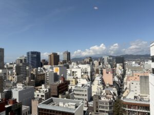 広島ワシントンホテル客室からの眺め